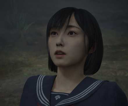 Hinako looking surprised and sweaty in Silent Hill f (2025)