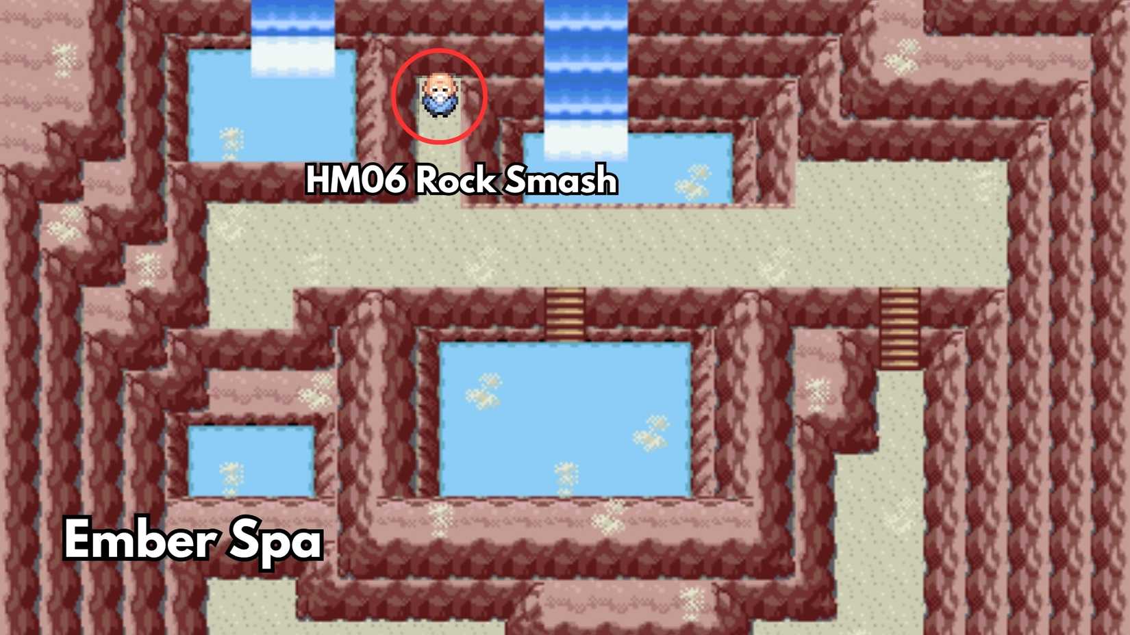 HM06 Rock Smash Location in Pokemon FireRed & LeafGreen