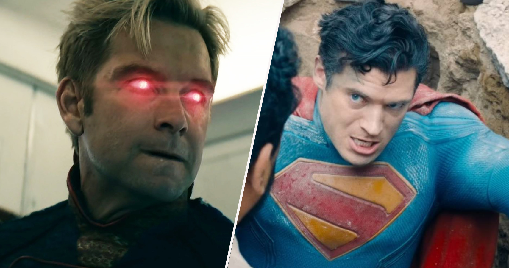 Homelander in The Boys, and Superman in James gunn's DCU