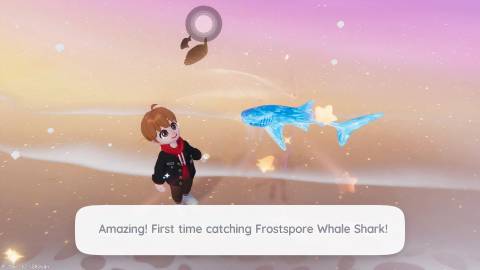 How to Catch Frostspore Whale Shark in Heartopia