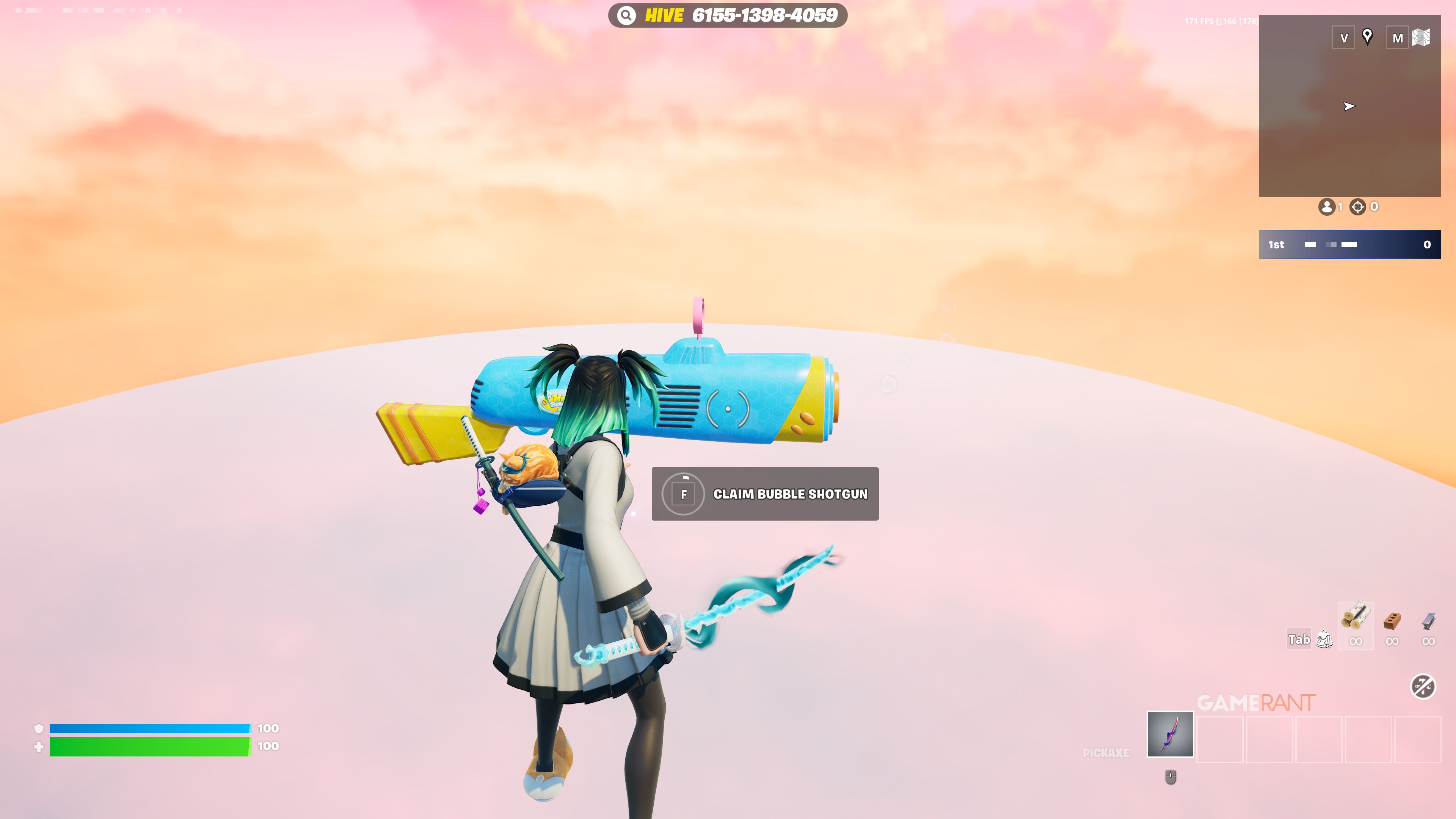 how to get the Bubble Shotgun in 1v1 with Every Gun - Fortnite - 4 