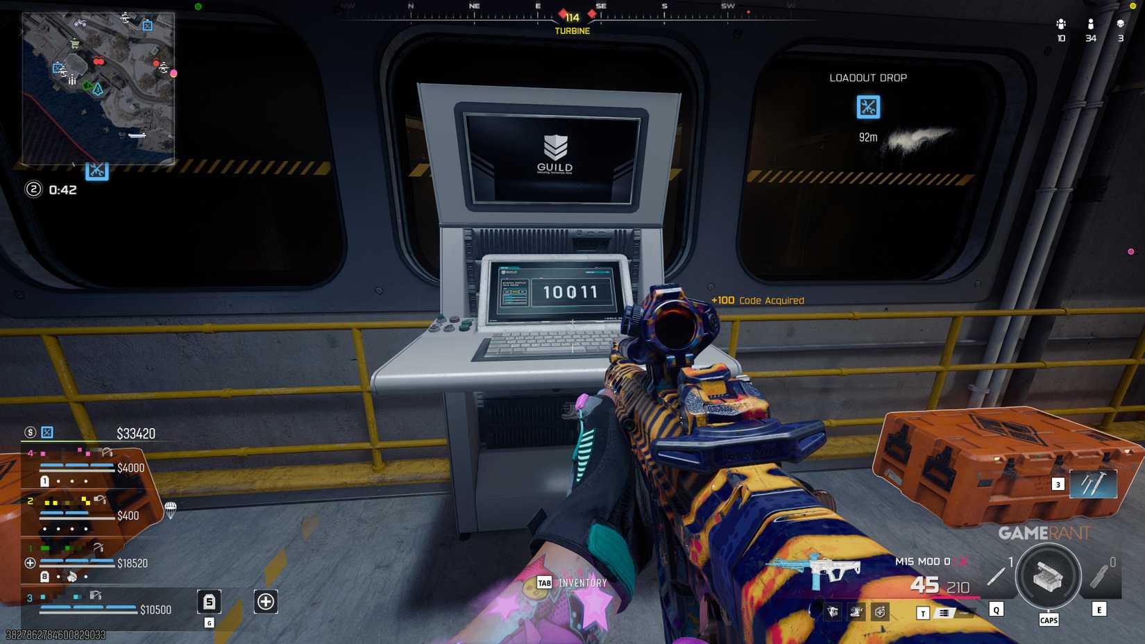 How to get a code from the Turbine Bunker on Rebirth Island in Warzone. 