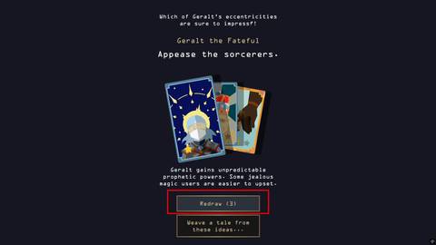 how to redraw in reigns the witcher
