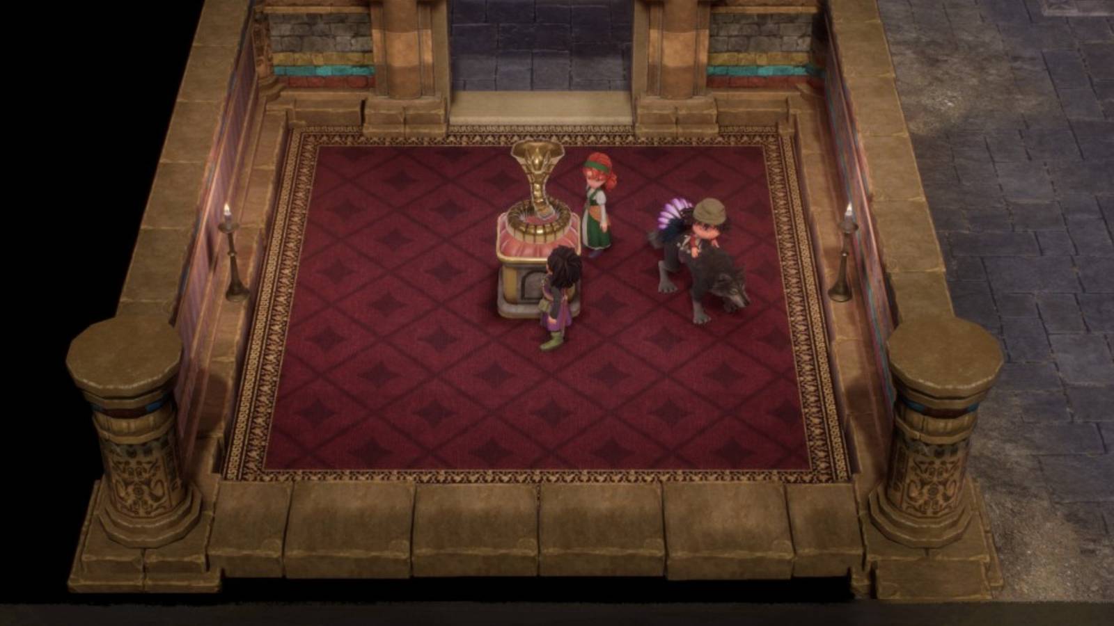 How to Solve Animal Statue Puzzle Likeness Great Evil Dragon Quest 7 Reimagined