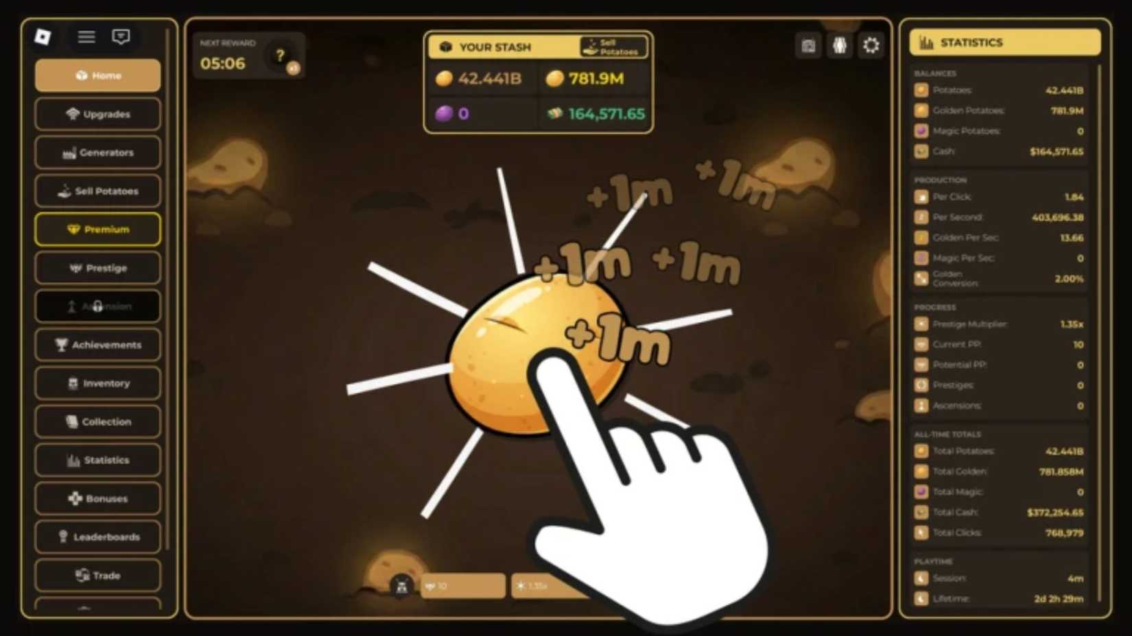 Idle Potato Game - potato