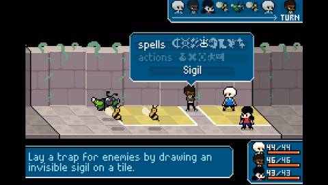 Ikenfell turn-based combat spells sigils