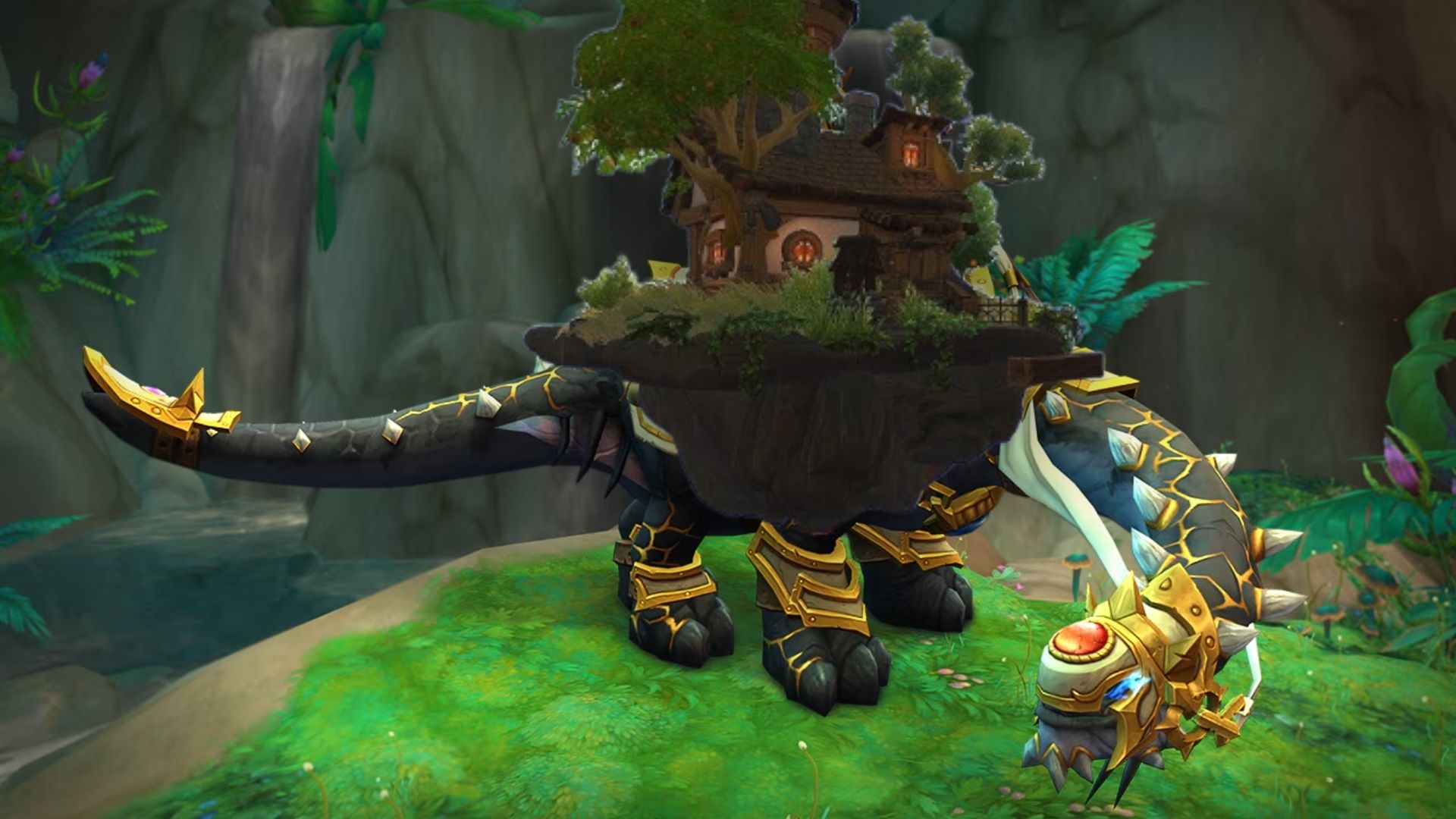 world-of-warcraft-wow-expensive-mount-housing-midnight-hearthsteel-traders-gilded-brutosaur