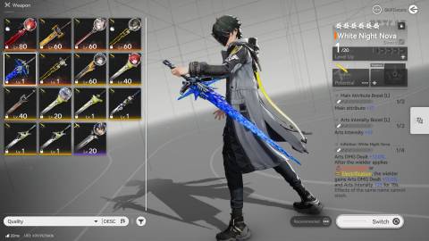 Arknights Endfield White Night Nova Weapon