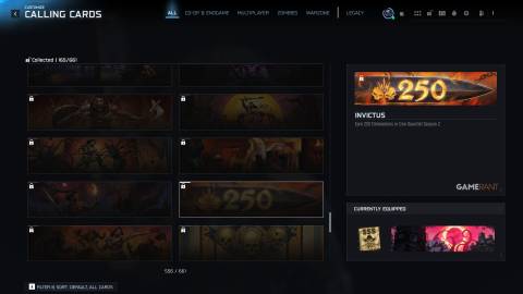 Invictus (Calling Card) - Warzone