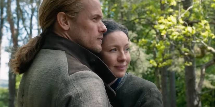 Jamie and Claire in Scotland in Outlander Season 7 