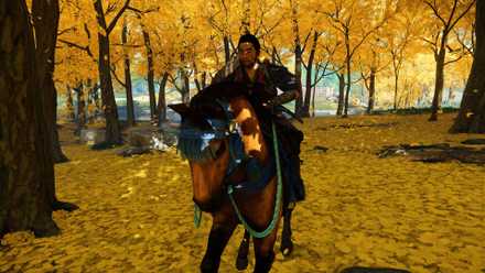 Jin rides a horse in Ghost of Tsushima