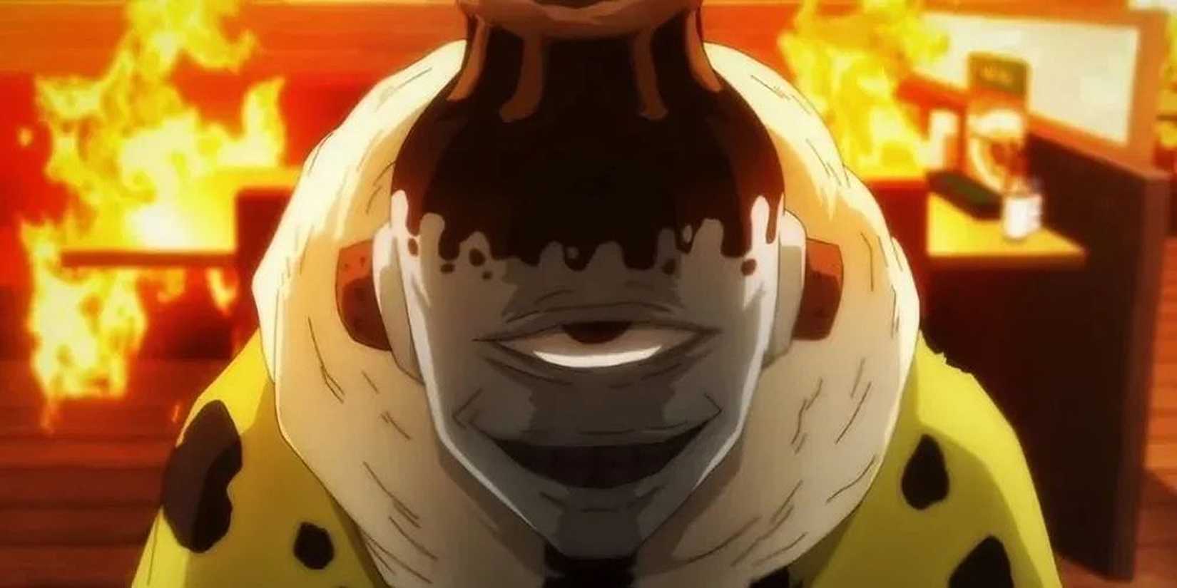 Jogo grins while using his fire.