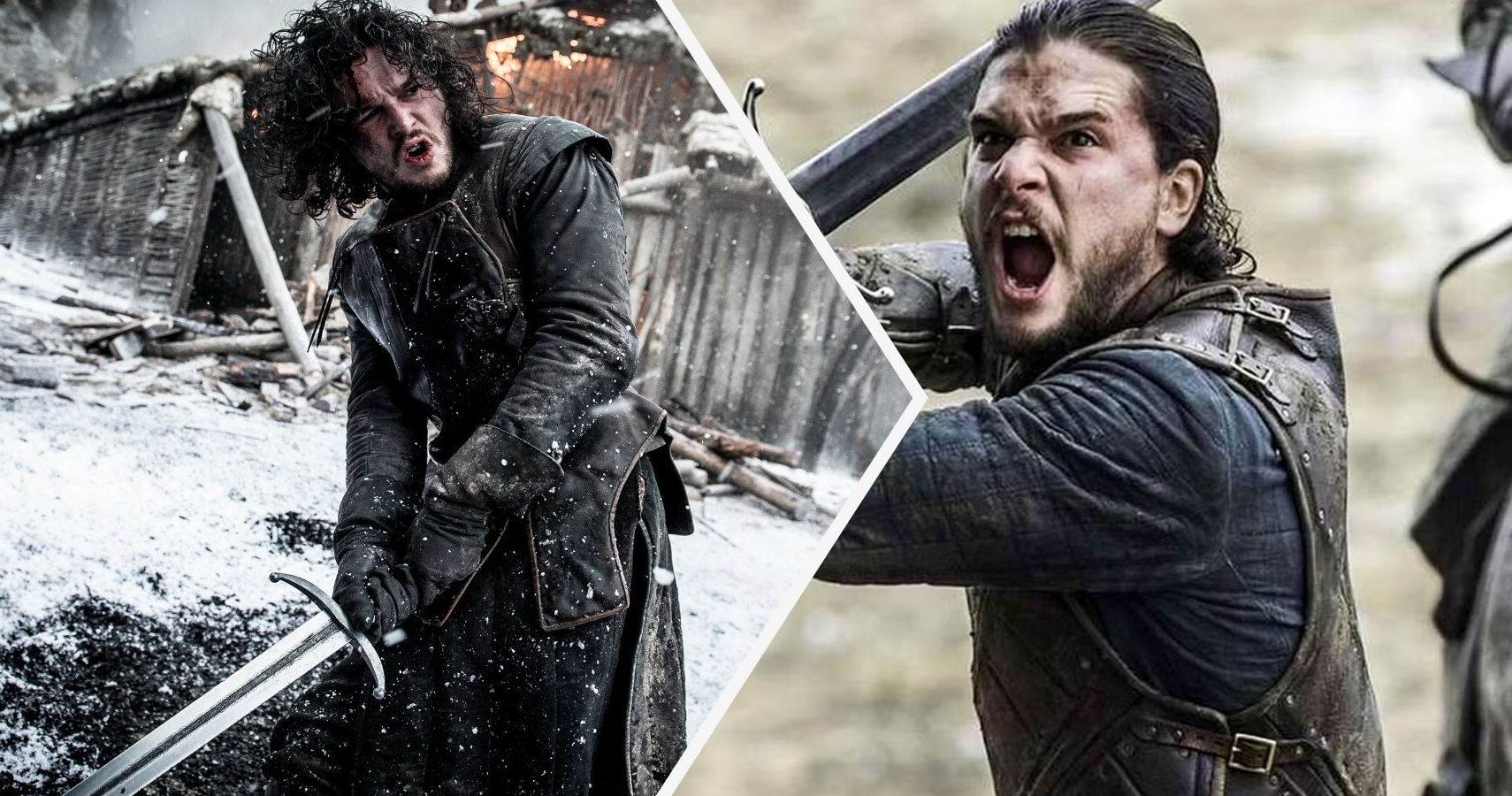 Jon Snow at Hardhome, and Jon Snow in the Battle of the Bastards