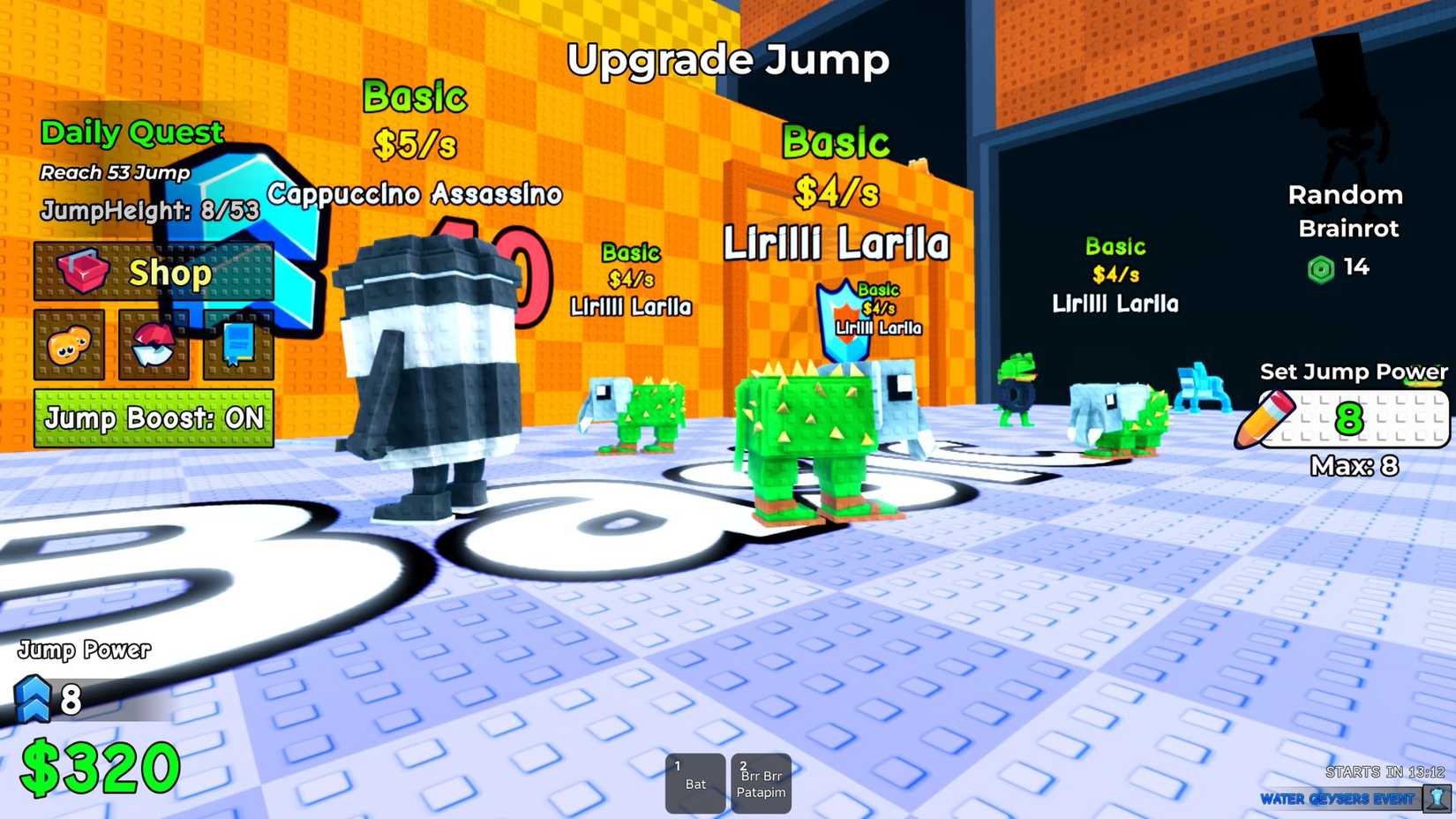 Jump for Brainrots - brainrots