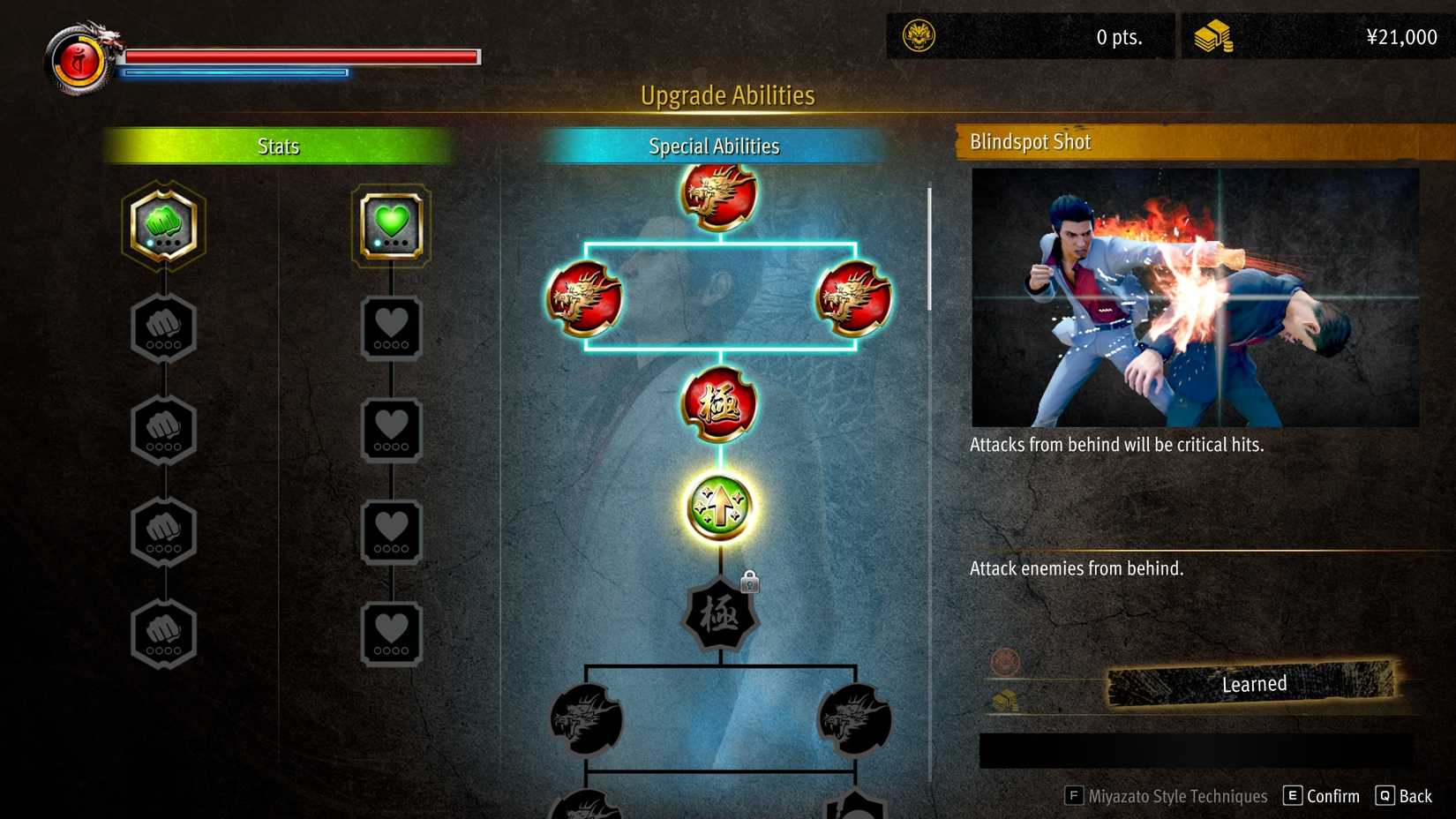 Kazuma Kiryu Upgrade Abilities and Effects in Yakuza Kiwami 3 & Dark Ties.