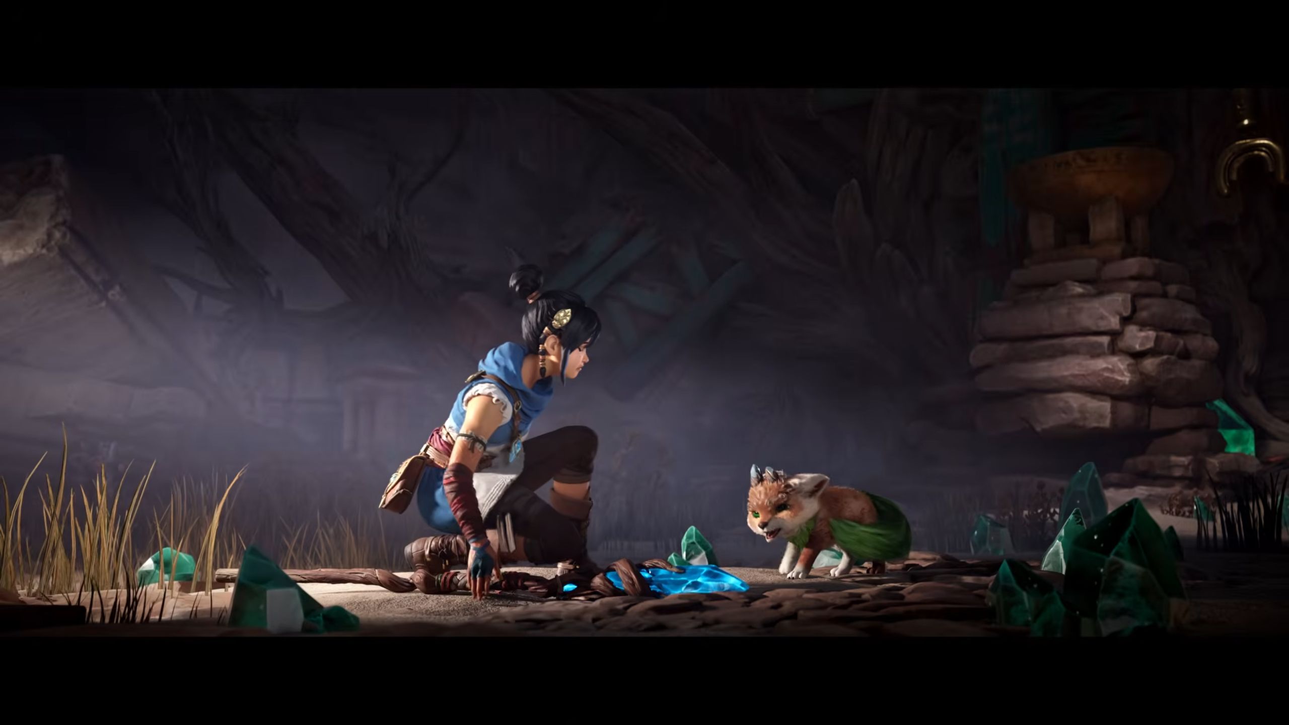 kena scars of kosmora trailer 2 kena with animal