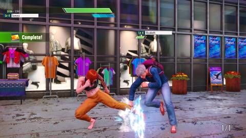 Kicking an enemy in combat in Street Fighter 6 (2023)