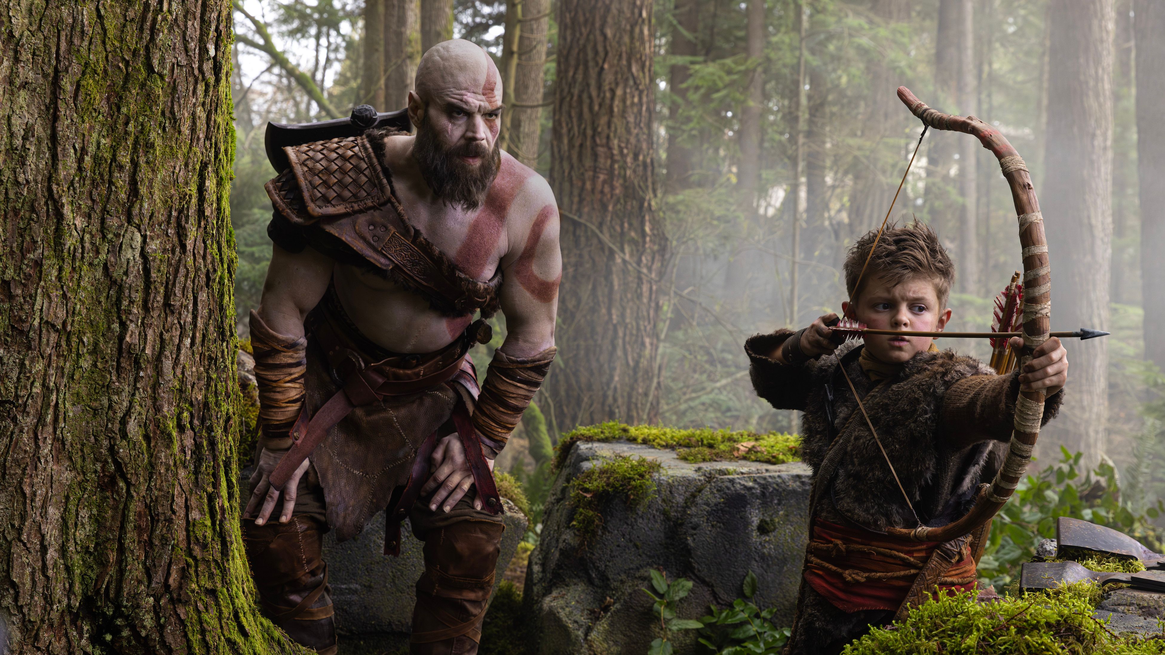 Kratos and Atreus in God of War show