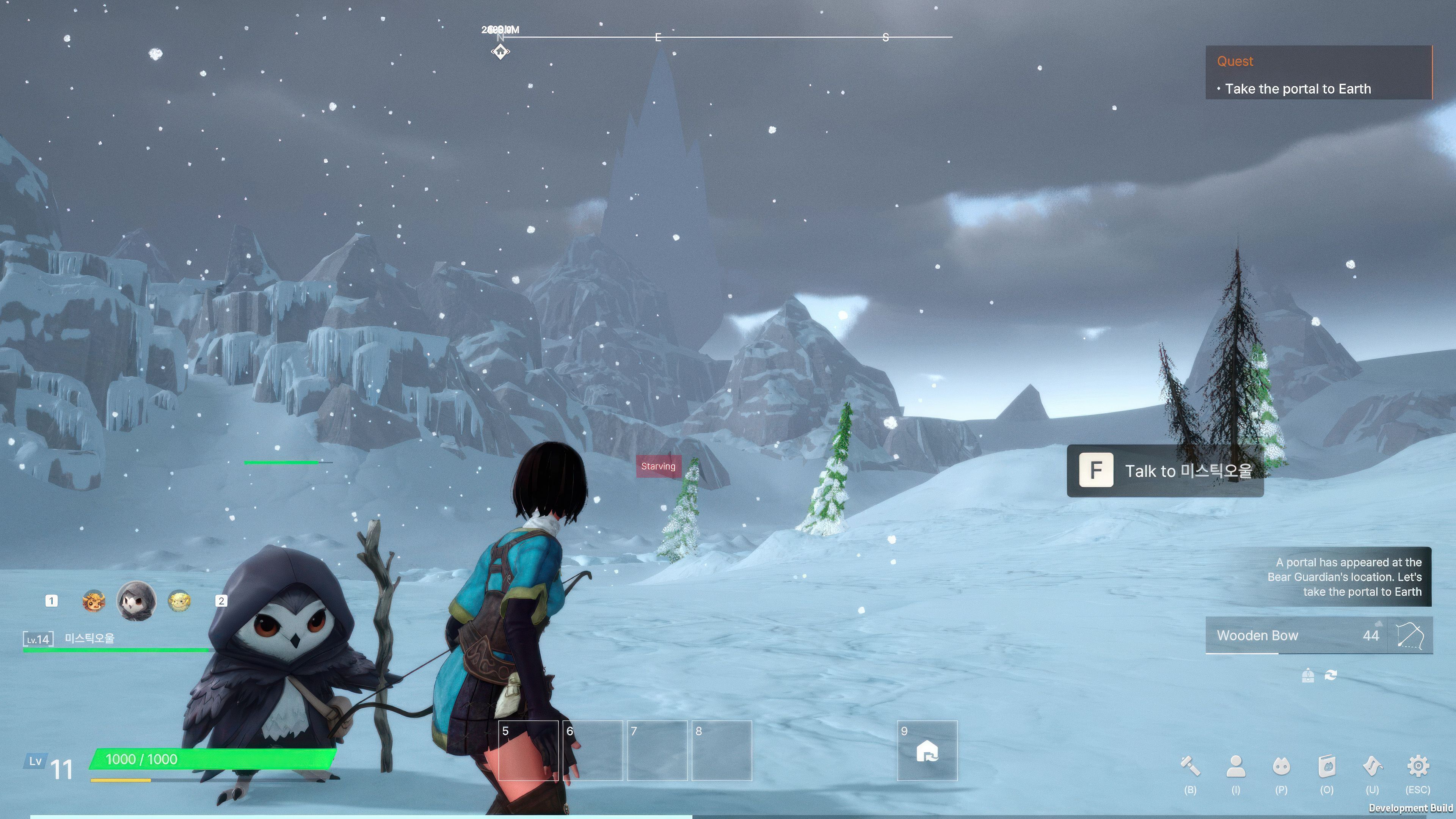 Tampilan dunia dan kreatur Layer Land