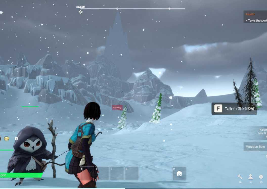 Tampilan dunia dan kreatur Layer Land