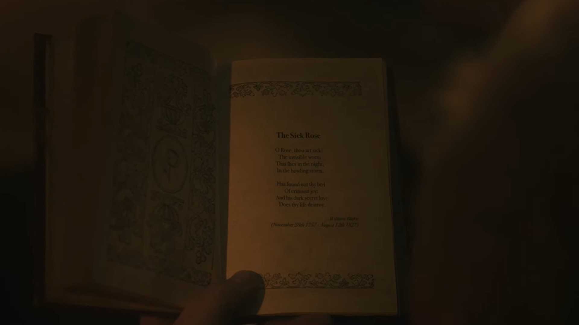 Puisi William Blake The Sick Rose dalam trailer Layers of Fear 3