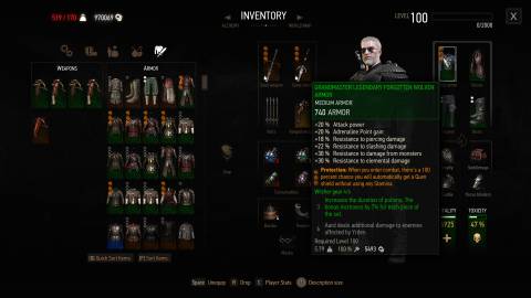 Legendary Forgotten Wolven Armor, Witcher 3-1 (1)