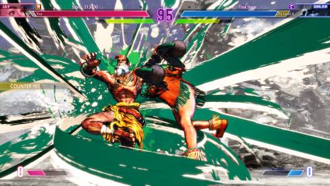 Lily vs Dhalsim in Street Fighter 6 (2023)