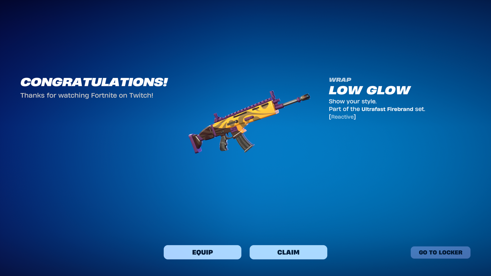 low glow wrap fortnite