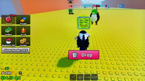 lucky blocks in roblox escape tsunami for brainrots