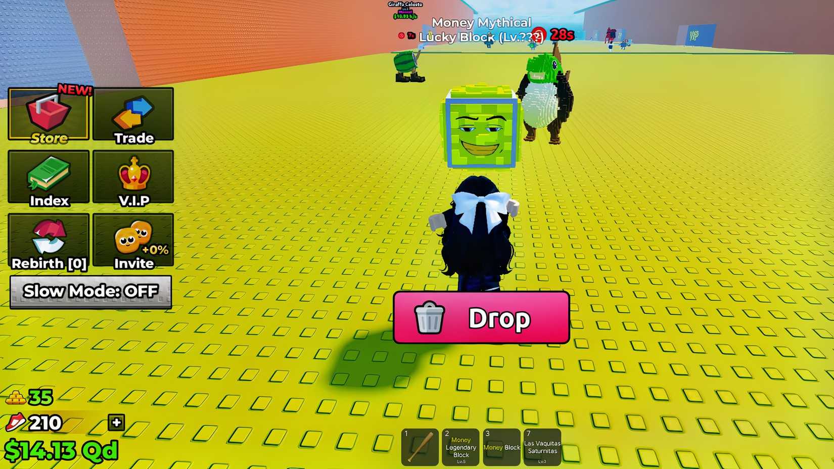 lucky blocks in roblox escape tsunami for brainrots
