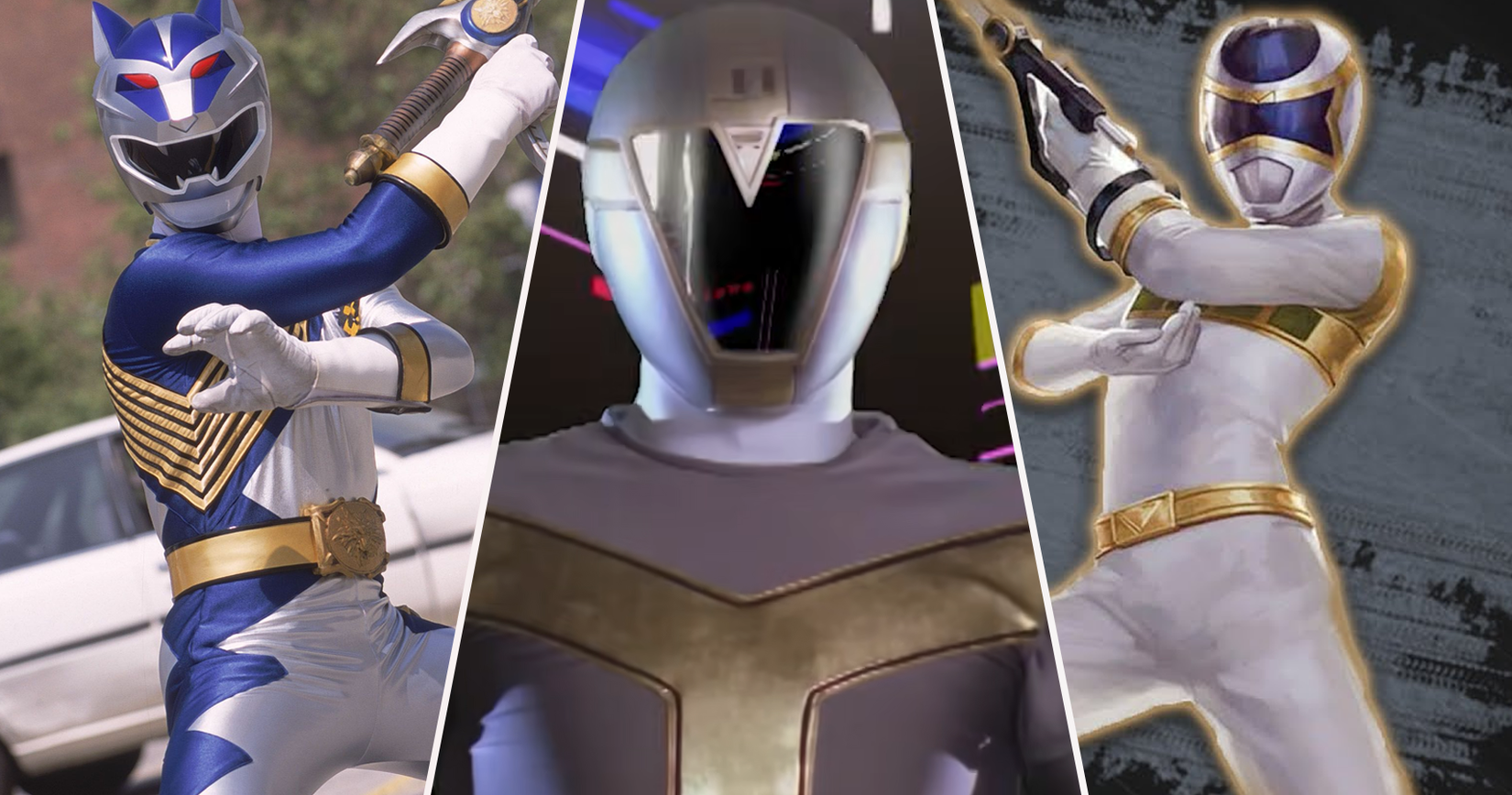 Lunar Wolf Ranger, Titanium Ranger, and Silver Ranger