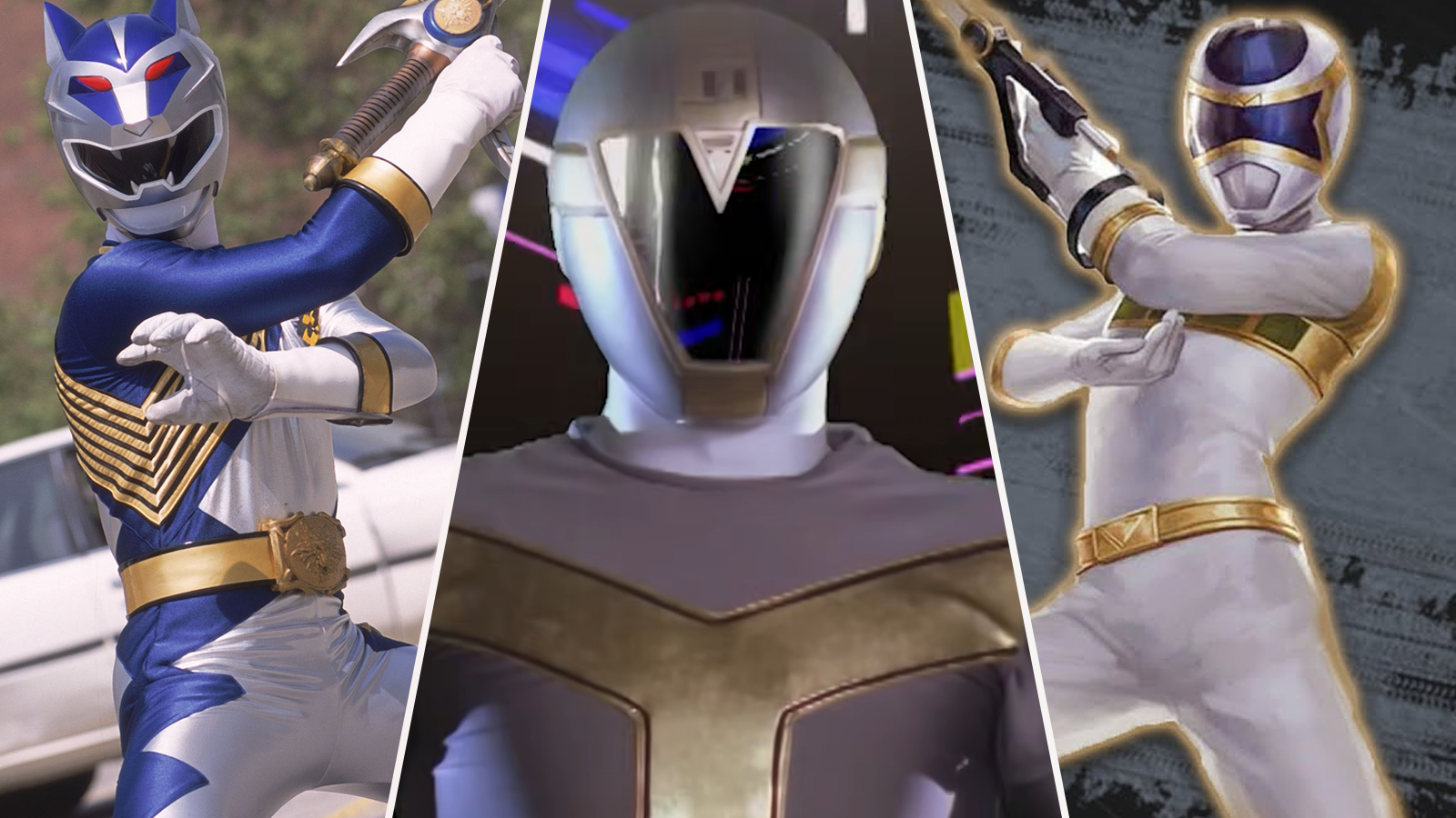 Lunar Wolf Ranger, Titanium Ranger, and Silver Ranger