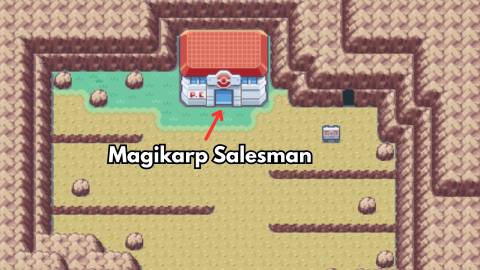 Magikarp Salesman location pokemon firered leafgreen