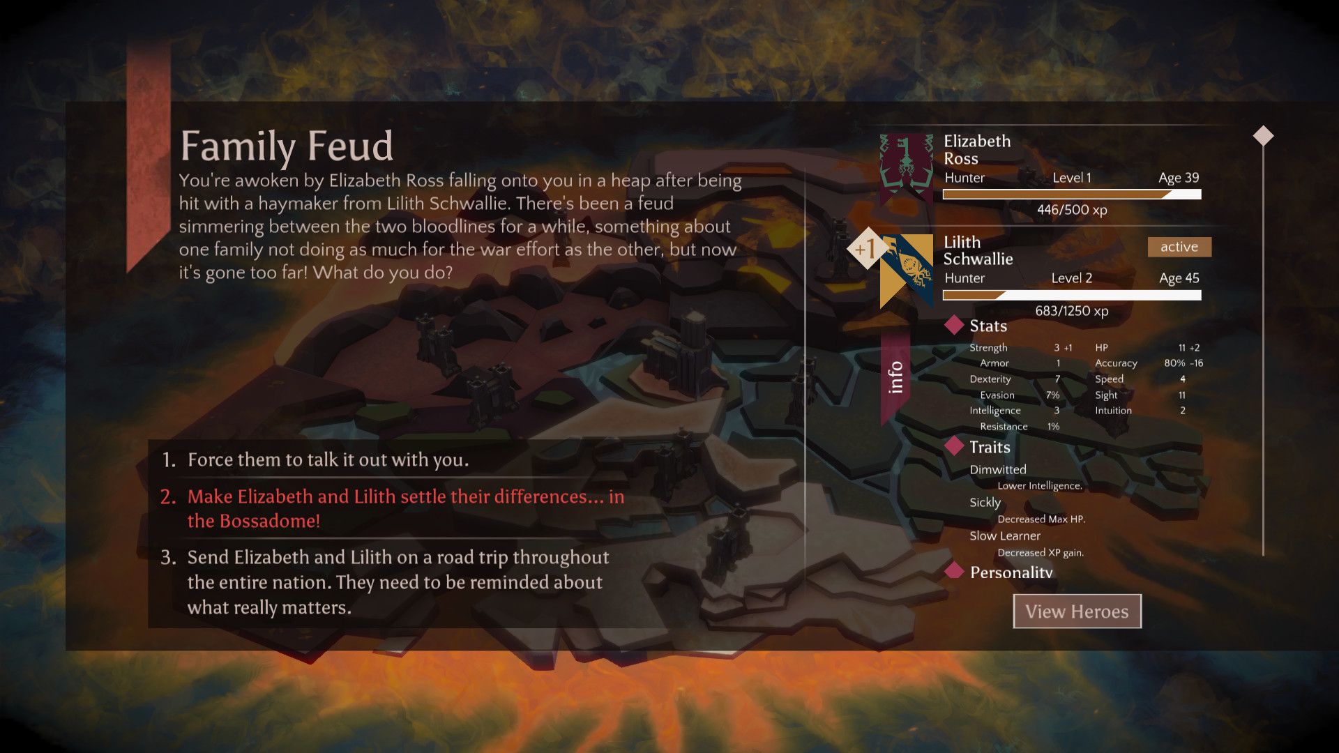 Making a choice in Massive Chalice (2015)