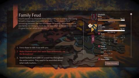 Making a choice in Massive Chalice (2015)