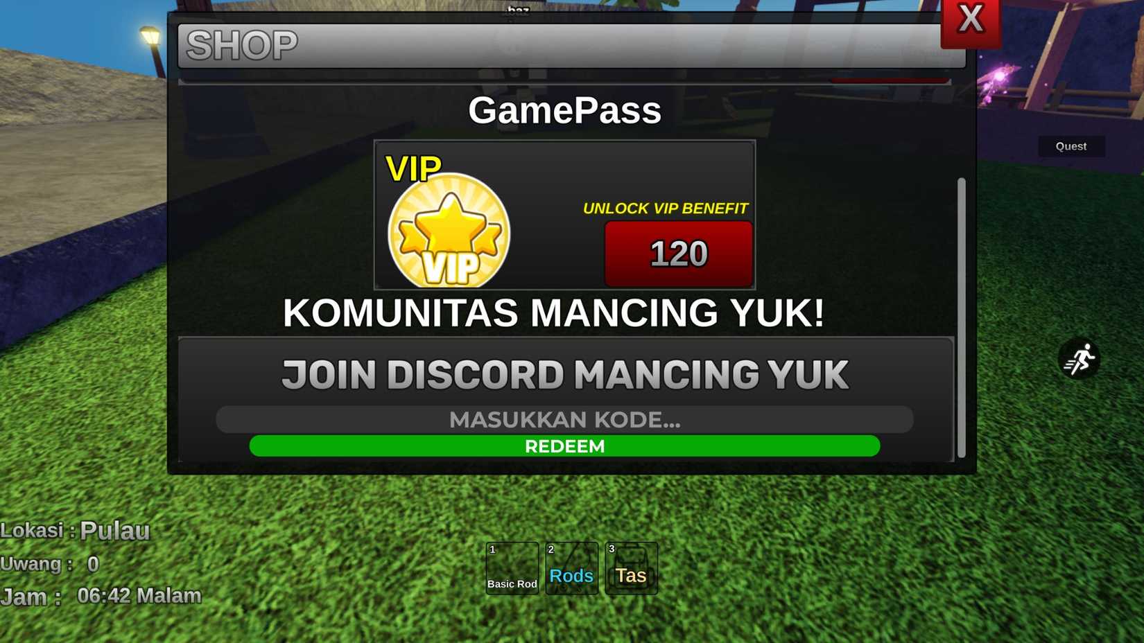 MANCING YUK the codes tab