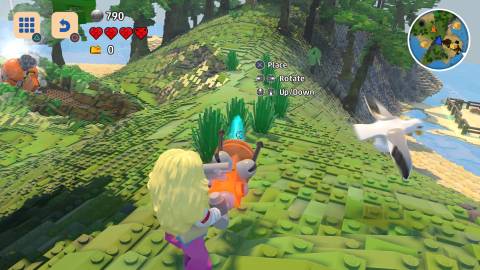 Manipulating plants in LEGO Worlds (2015)