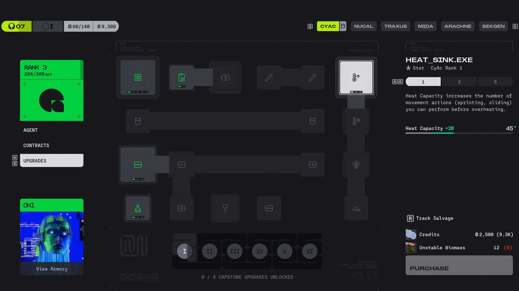 Marathon Increase Max Heat Cyac Upgrades