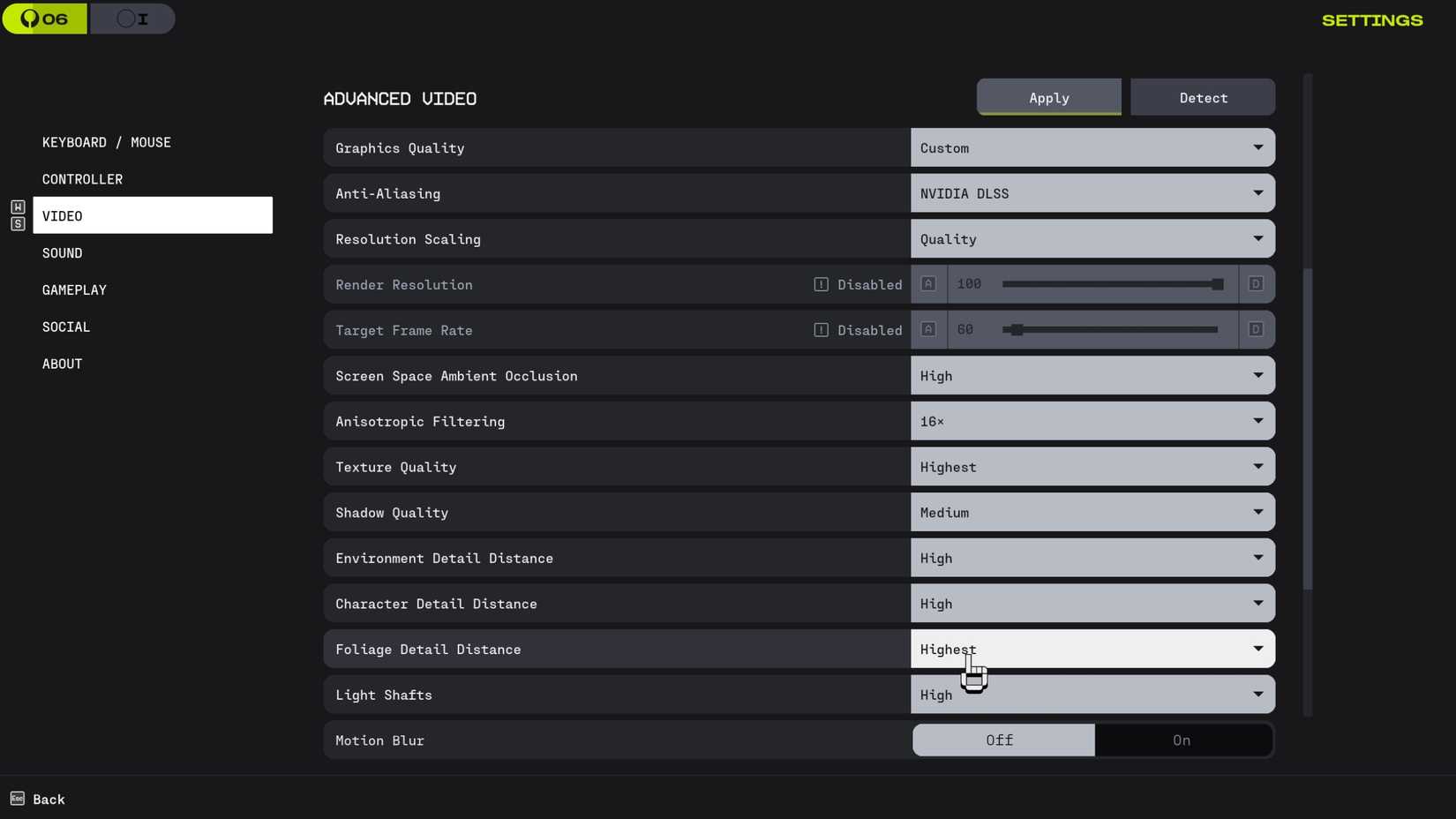 Marathon PC Graphics Settings