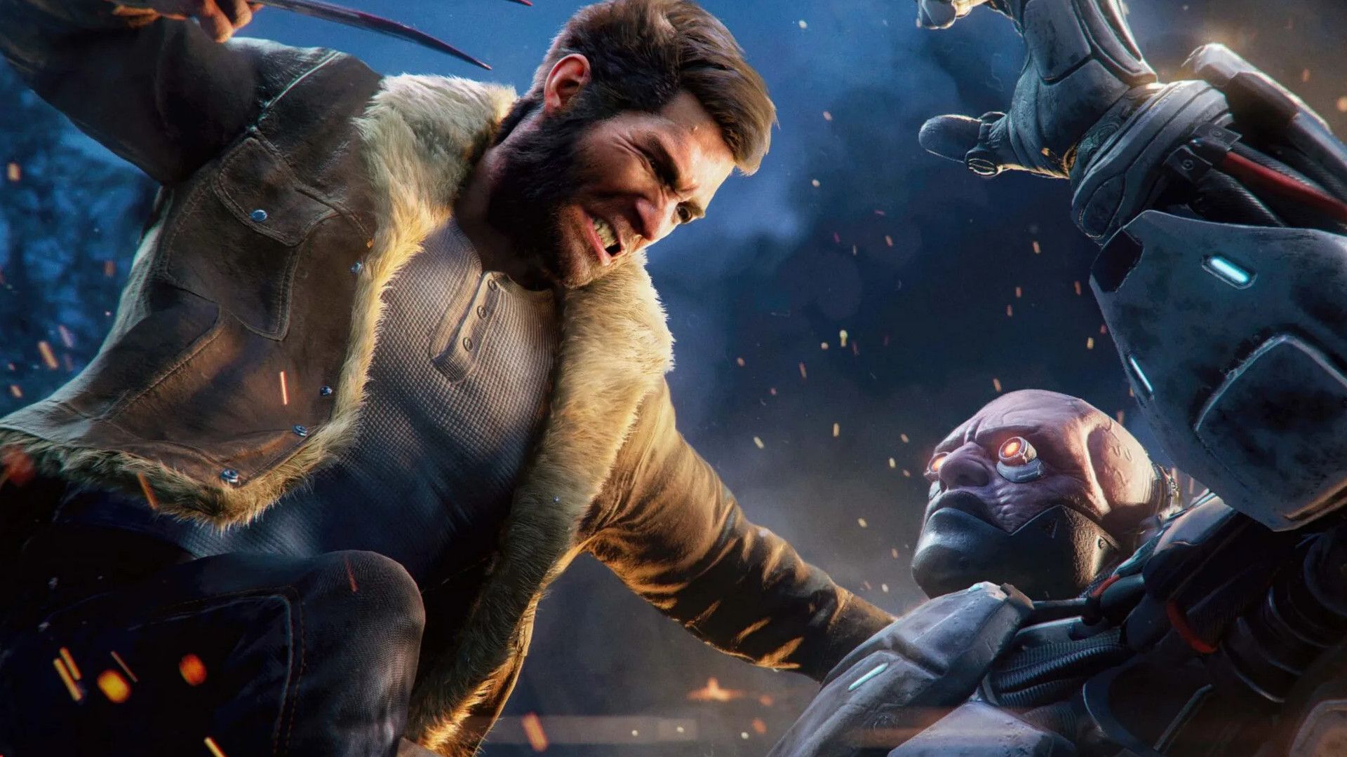 Marvel's Wolverine Fighting an Android