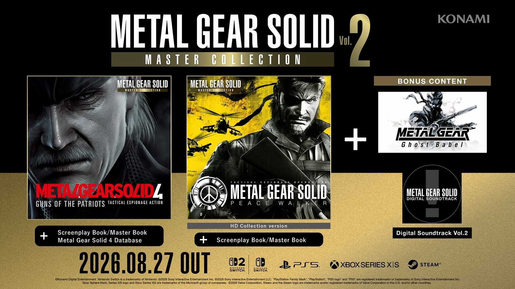 Metal Gear Solid Master Collection Vol. 2 is Coming, But It Only Has 3 ...