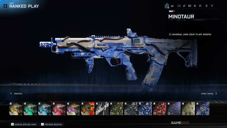 ​​​​​​​Minotaur (Weapon Camo) - Warzone Ranked Play