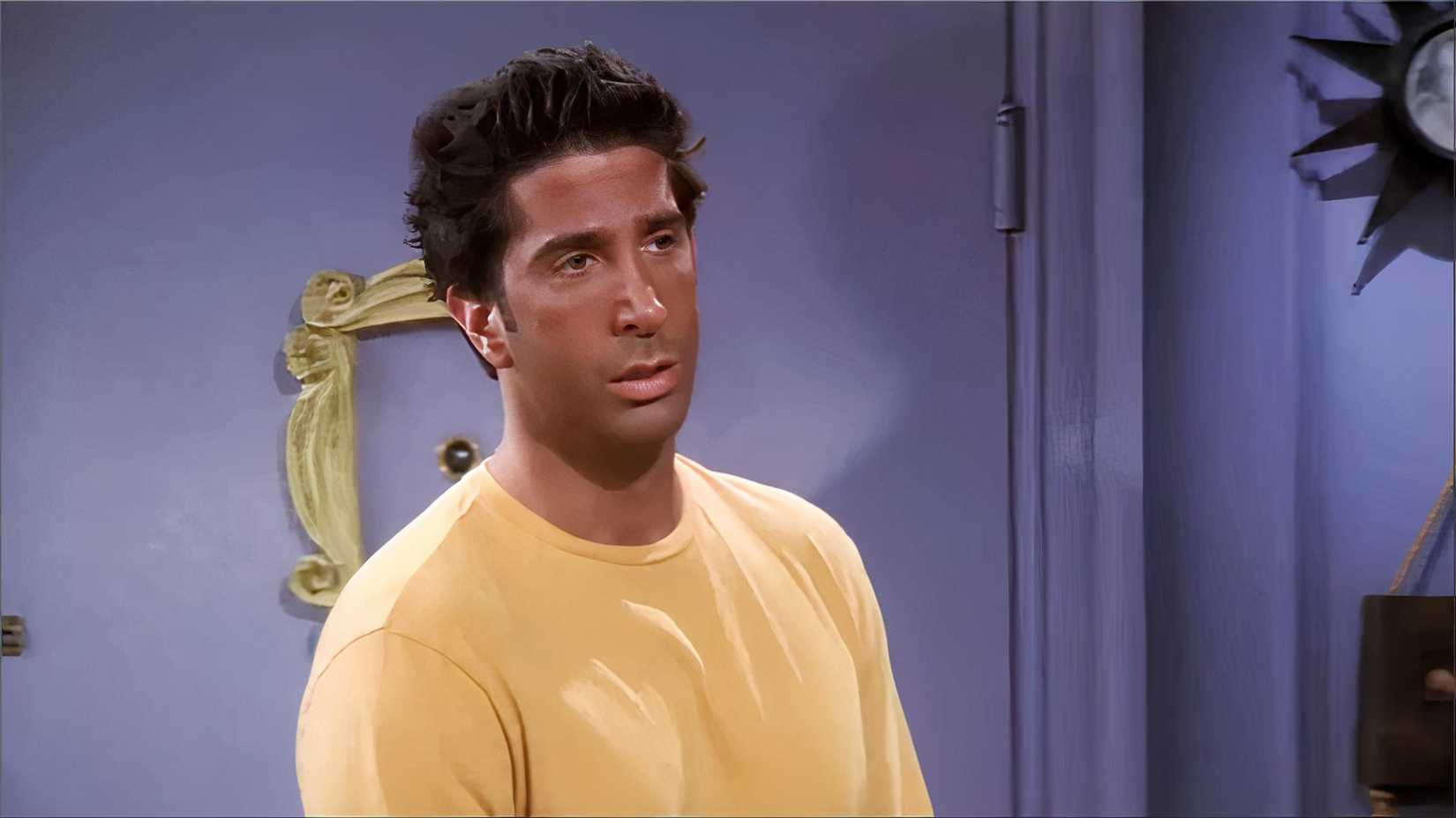 Ross Geller's fake tan in Friends