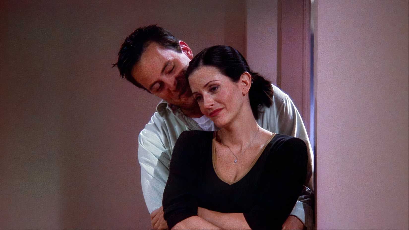Chandler and Monica in Friends.