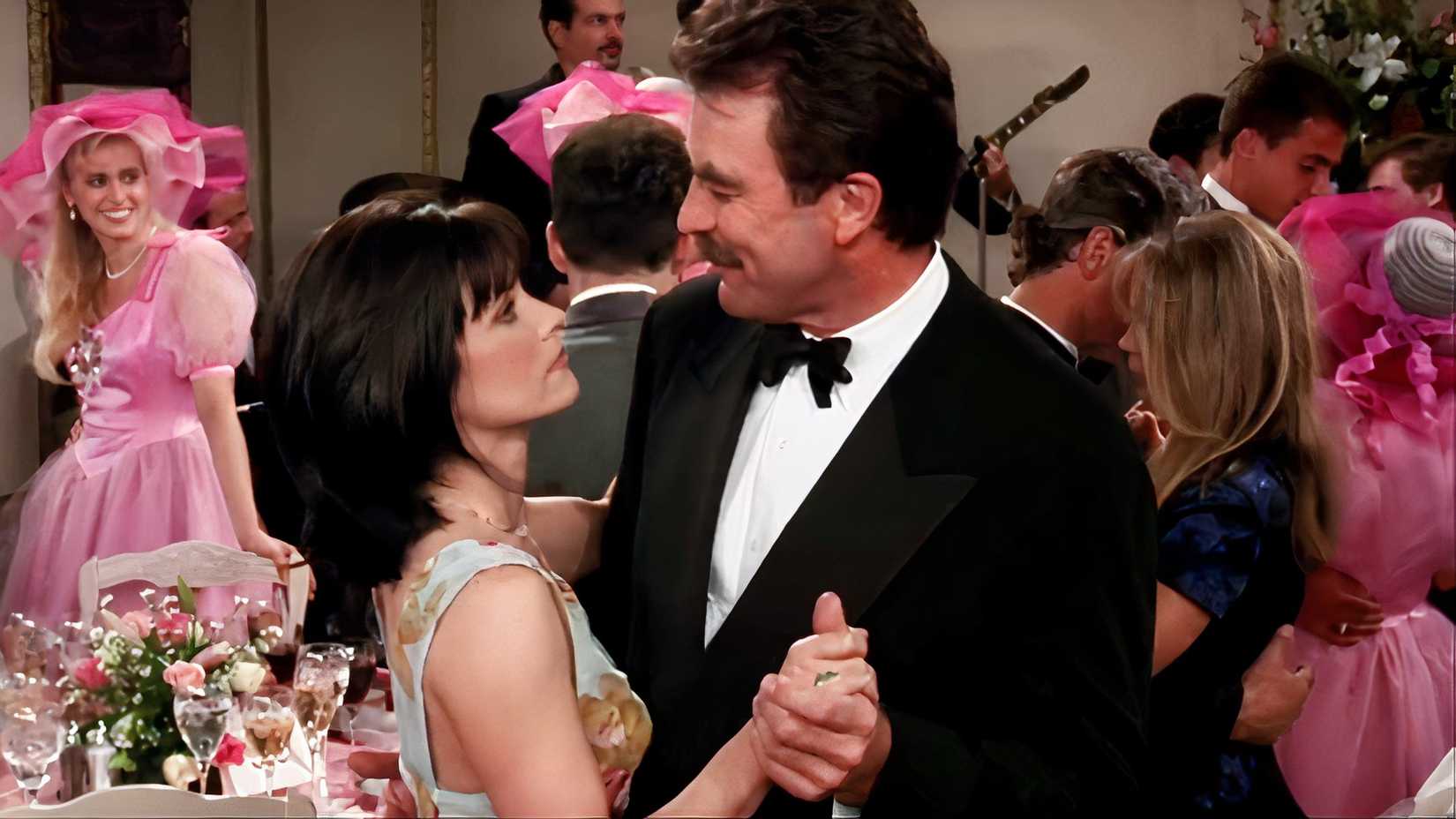 Monica and Richard dance in Friends.