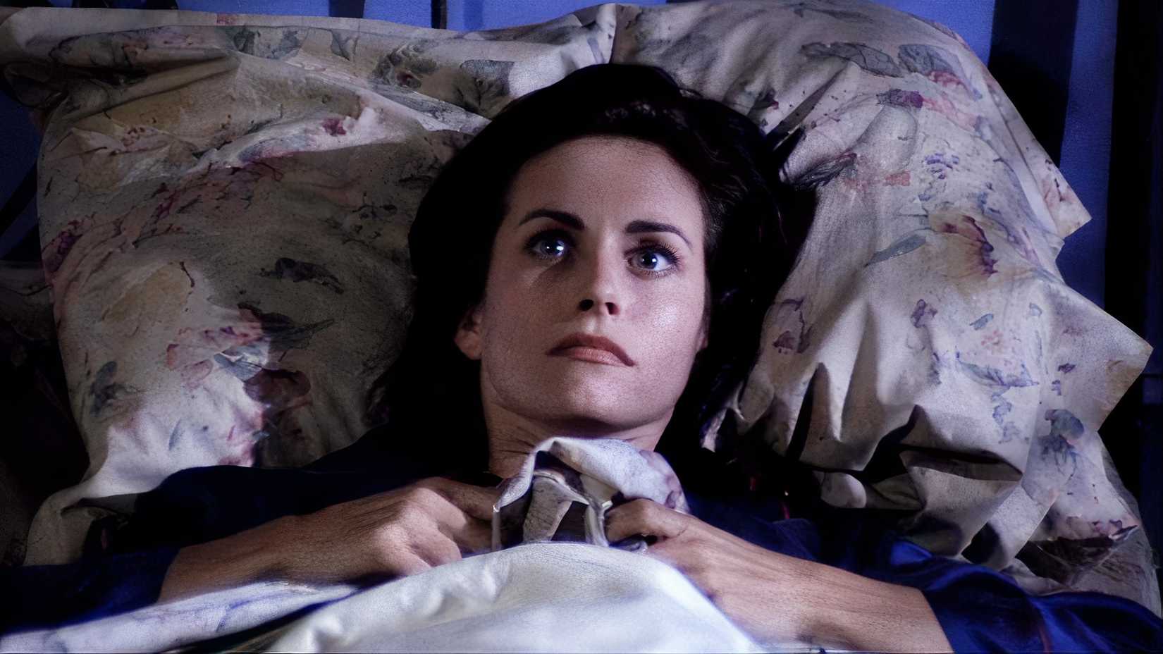 Monica can't sleep in Friends.