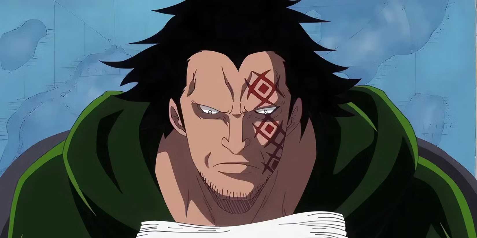 Monkey D. Dragon is looking at a book.