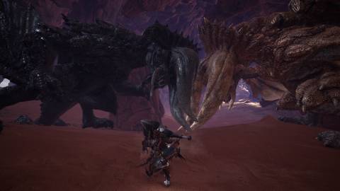 Monster Hunter World dragons fight