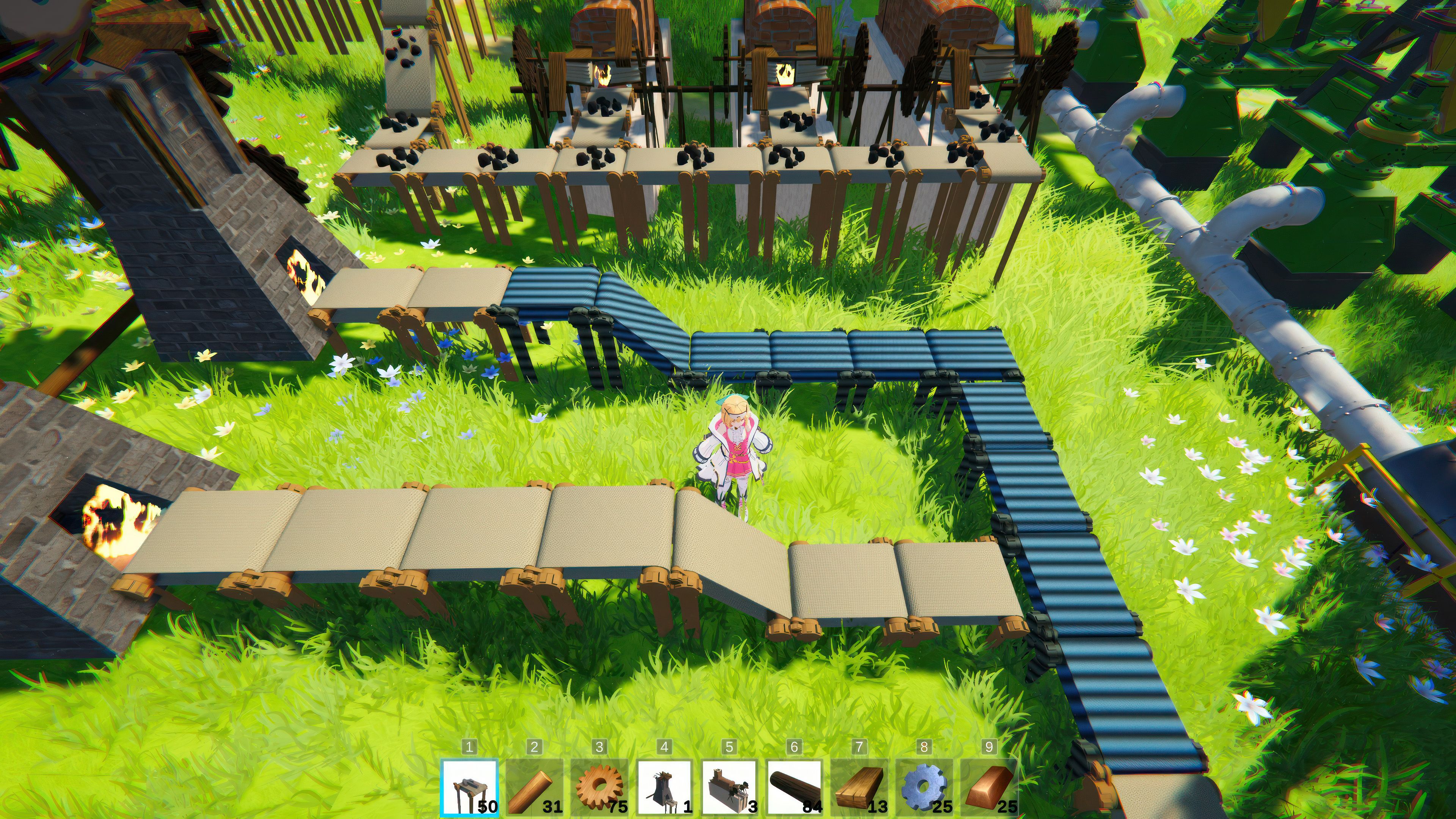 New Factory-Building Game on Steam Is Satisfactory Through an Anime ...