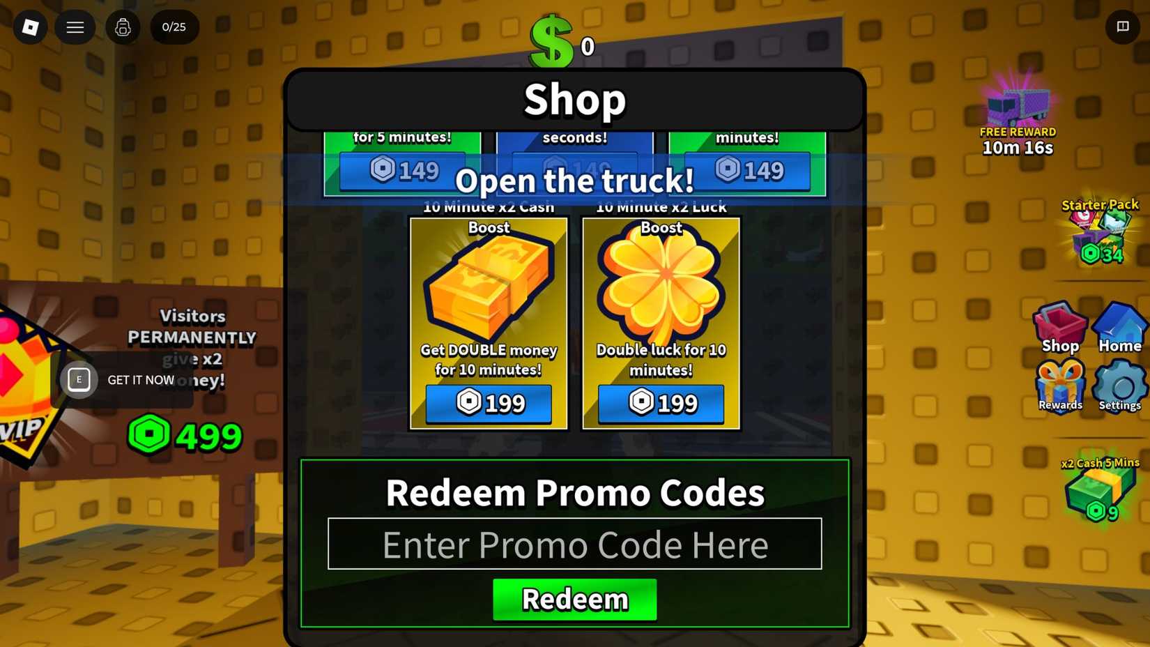 Museum RNG tab codes